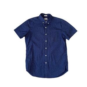 J Crew Classic Secret Wash Stretch Short Sleeve Shirt US Men's S